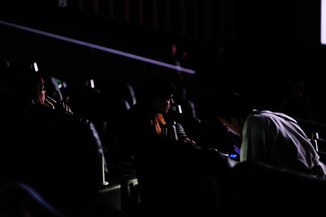 cinema audience watching movie