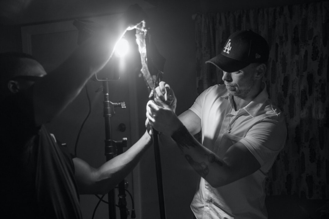 film crew on set