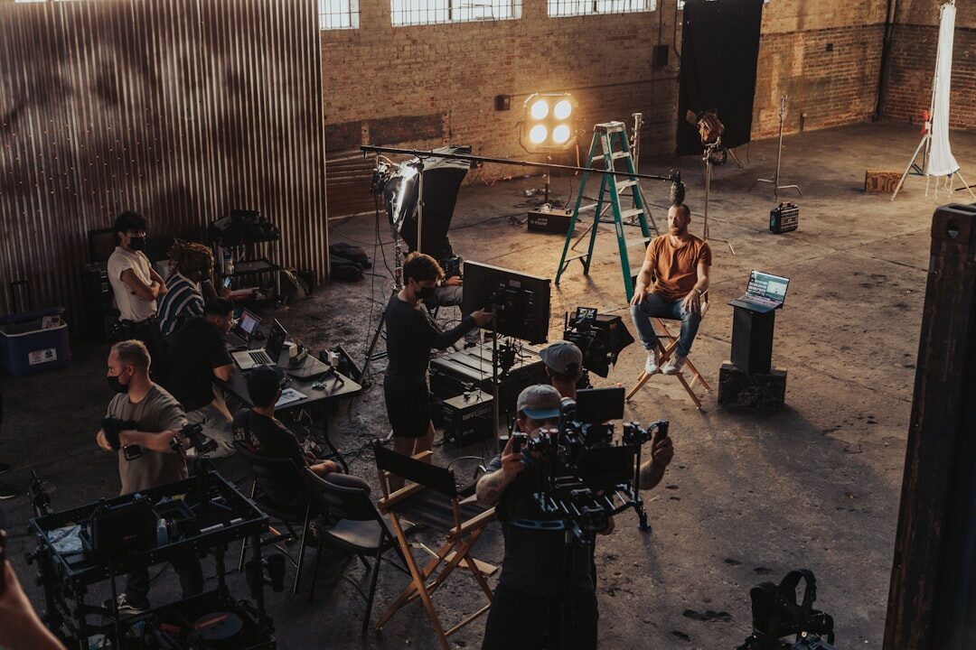 virtual production set