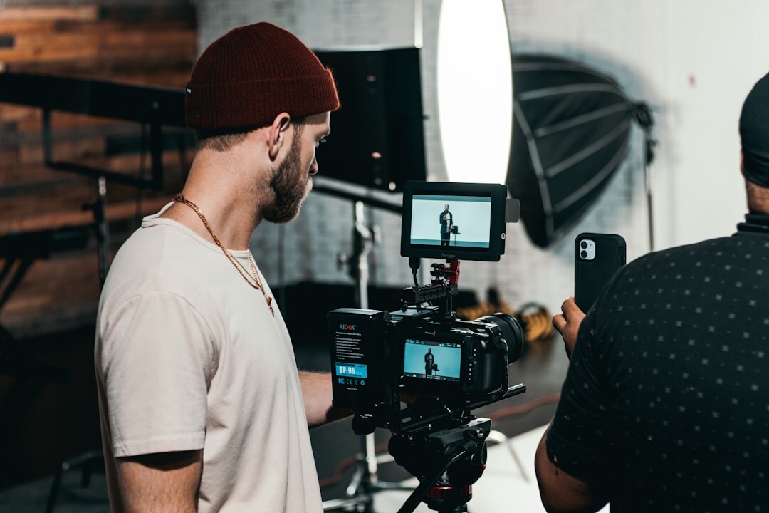 filmmaker directing short film